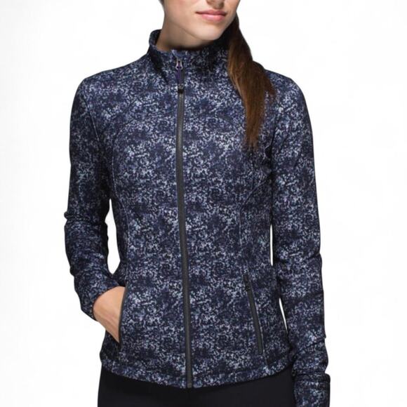 Lululemon Jackets & Blazers - Lululemon Forme Jacket Cuffins Rocky Road Sand Dune Toothpaste Print Size 6